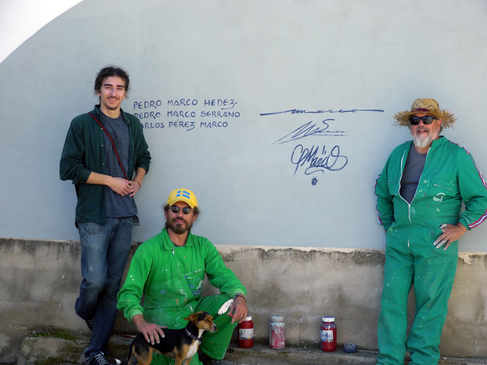 Mural Al Agua, al Tesoro y a Villena — Pedro Marco, 2015